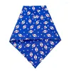 Dog Apparel American Independence Day Double Deck Pet Triangle Scarf Saliva Cat Triangular Bandage Accessories Supplies Products