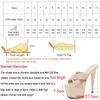 Slippers Lever Hentian High Heel Waterproof Trolley Model Woven European And American Sexy Car Models Jump