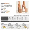 Kleid Schuhe Super High Heels Sommer 20 cm Modell Catwalk Show Hausschuhe Mules Frauen Dicke Plattform Sandalen Mode Schnalle Strap StilettoR8TZ H240321