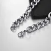 Stainless Steel Chain Necklace for Men Women Curb Cuban Link Chain Gold Color Silver Color Punk Choker Fashion Male Jewelry Gift