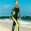 Women's Swimwear Women Wetsuits Long Sleeves Ladies One Piece Swimwears Thin Diving Suits Surf Snorkeling Surfing Swimsuit