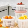 Opslagflessen Fruitdozen Plastic Keuken Organiseren Koelkast Vershoudkoelkast Organisator Moderne minimalistische voorraadkast