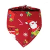 Dog Apparel 500pcs/lot Christmas Puppy Pet Bandana Collar Cotton Bandanas Tie Grooming Products SN3861