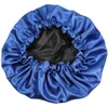 Zijden motorkap haaromslagdoek voor het slapen Zijden scrunchies Slaapmuts Zwart satijn Ademend zijden slaaphoed Krullend haar Hoed voor dames Heren Haarverzorging Hoofddoek Nachtmutsen