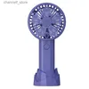 Electric Fans Handheld mini fan with desktop stand portable desktop fan USB chargingY240320