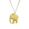 Pendant Necklaces Yellow Elephant Animal Necklace Fashion Accessories Valentine Gift Anniversary Jewelry