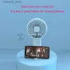 Electric Fans Portable handheld fan small cooling fan USB charging eyelash fan low noise reductionY240320