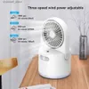 Ventilateurs électriques Spray ventilateur mini manuel humidificateur refroidissement portable ventilateur de ventilateur brume usb chargant petit fan office bourse trois équipements humidificateurs240320