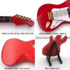 Guitar Wooden Mini Electric Guitar Model Musical Instrument Figurine Desktop Office Living Room Home Decoration Accessories