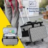 Yarwo Detachable Rolling Carrienging Case、Trolley Tote Bag Removable Bottom Board Board forほとんどの標準縫製ハインとアクセサリー、矢印付きグレー