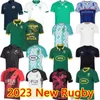 2023 Jerseys Zuid-Engeland Afrikaans Ierland Zwart Samoas RUGBY Schotland Fiji 23 24 Worlds Rugby Thuis Weg Heren Shirt Jersey 7W7F