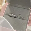 Chinese Style Silver Plated Couple Rings Featuring Thorns and Roses