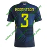 McTominay Scotland Football Shirt 2024 Fußballkit Scottish Nationalmannschaft McGinn Fußball -Shirt Kinder -Set Home Navy Blue Robertson Soccer Trikotssey