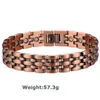 Bangle Octrends Pure Copper Magnetic Pain Relief Bracelet For Men Therapy Magnets Bracelet Link Chain Women Healthcare Jewelry Wholesale 240319