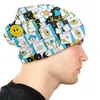 Beralar Çılgın Trippy Geometri Mantar Kafataları Beanies Caps Sokak Giysesi Kış Sıcak Örgü Şapka UNISEX Yetişkin Bonnet Şapkaları