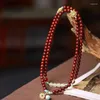 Strand Zambia Rosewood Bell Drum Jade Armband Specifikation 0.6 Män och kvinnor Rosarinprydnadsmycken Tillverkare Wrap Armband