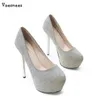 Robe chaussures femmes pompes super hauts talons 14cm tissu pailleté unique poisson peu profond bouche stiletto dames femme chaussure de mariage h240325