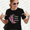 Équipe mariée T-shirt enterrement de vie de garçon Y2k haut français femmes Evjf future mariée équipe T-shirt couronne mariée robe de mariée 240320