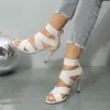 Casual Shoes Fashion Simple Heeled Sandals Fine High Back Zipper Comfortable Sexy Outdoor Party Women's For Women