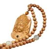 Strand Sandalwood Stereo Avalokitesvara Pendant Buddha Statue