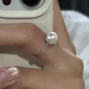 Simple Classic Vegetarian Home Pearl Ring with Adjustable High-end Feel