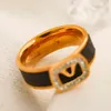 18K vergulde luxe designer ring voor vrouwen elegante stijl ring dubbele letter ontwerpers ringen diamant lederen ring bruiloft feest cadeau sieraden hoge kwaliteit