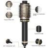 ブラシLisapro Hot Air Brush Volumizer多機能3 in 1ヘアドライヤーヘアカーラーストレートナーコーム電動ブロードライヤーとコーム