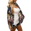 Damen Strick Bademode Polyester Chiffon Cardigan Home Female