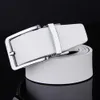 Cowhide Designer Luxury riem mannen mannelijke taille riem lederen pin buckle witte echte lederen riemen voor mannen broeken band ceinture 240311