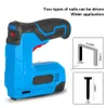 Electric 2 in 1 Nailer/Stapler Gun Lithium-ion Draadloze nagelpistool Staple Gun Nailer Stapler Multitool Nail niet