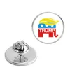 25 mm Trump Kristallglas Kleidung Broschen 2024 Amerikanische Wahl Trump Metall Abzeichen Pins