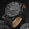 NAVIFORCE orologio sportivo militare da uomo di marca orologio al quarzo da uomo orologi orologio da polso impermeabile in pelle data Relogio Masculino