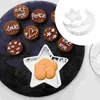 Tallrikar 2 PCS Moon Star Tray Muslim Festival levererar Ornament Tabell Eid Tillbehör Hemmad järnplatta Islamiska tema Tray