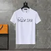 Summer Paris Mens T-shirts Designer TEE Luksusowy Flocking Lett Tshirt Thirt Classic Fashion Green Women Krótkie rękawowe bawełniane t-shirt