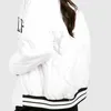 Oversized Women Bomber Jackets Polyester Custom Design High Quality Wholesale Woolen Leather Sleeves Baseball Letterman Jackets