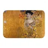 Tapetes personalizados Gustav Klimt Capacho Mat Anti-Slip Pintura Arte Banho Cozinha Quarto Tapete Tapete 40/60cm