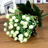 Bouquet de roses artificielles en soie, 36 têtes/Bouquet, fausses fleurs décoratives, pour décoration de mariage, fête, maison, fait à la main