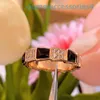 2024 Designer Luxury Brand Jewelry Band Rings V Natural White Fritillaria Bone Female Plated 18K Rose Gold Snake Shaped Red Jade Marrow Set Diamond Ring