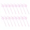 Disposable Cups Straws 25Pcs Adorable Party Drink Twisting