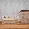 Storage Bottles Food Tray Toy Basket Woven Toys Packing Rustic Shelf Cosmetics Organizer Vegetable