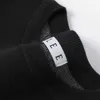 Designer haute édition automne hiver nouveau modèle de famille Luo flocage Design polyvalent pull à col rond pour hommes et femmesJUST