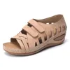 Skor 2024 Casual Women Sandals 44 Summer Woman Soft Bottom Wedges Platform Heels Gladiator Sandalias Mujer