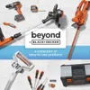 Beyond by BLACK+DECKER BDST60500APB Système de rangement empilable – Ensemble de 3 pièces (petite boîte à outils profonde et fourre-tout roulant)