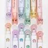 1 Set6 Piece Lytwtws Candy Color Cat Claw Writing Creativity 6 Söt konstmarkör Graffiti Pens 240320