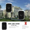 Doorbells CACAZI Wireless Doorbell waterproof 60 Chimes 5 Volume 0-110dB US EU UK plug Home Cordless Bell 1 2 Button 1 2 3 ReceiverY240320