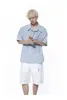 Camisas casuais masculinas syuhgfa masculino de fita curta camisa personalidade lapela cor sólida cor folga de bolsos duplos 2024 mola