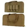Bags 27inch 70CM Rifle Bag Tactical Combat Gun Case Hunting Hand SHoulder Carrying Bag 4 Magazine Pouches for Paintball