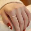 Регулируемое кольцо на указательном пальце с отверстием в японском и корейском стиле для женщин