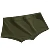 Underpants Large Size Lingerie Cotton Stretch Low Waist Bulge Briefs For Men Breathable Boxer Shorts (White/Black/Yellow)