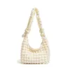 Sacs de soirée KOKOPEAS Soft Plissé Bubble Femme Hobo Sac à main Down Puffer Léger Portable Sac à bandoulière Simple Solid Couleur Lady Tote